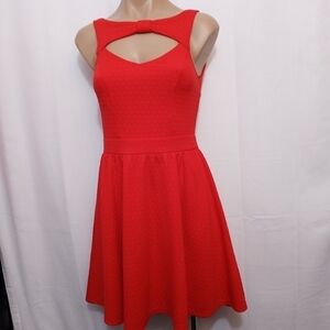𝅺MATERIAL Girl Red Sleeveless Dress Junior's Size Small